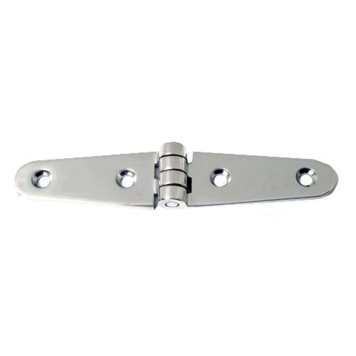 Hinge long wing polished SS 152x29