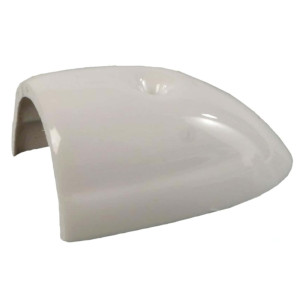 Rubbing strake made of rigid durable plastic fitted with flexible PVC insert