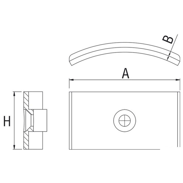 Joint cover DOUGLAS MARINE Simply fender profile