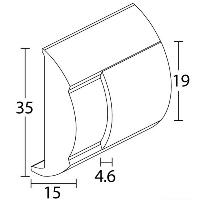 Profilo C inox forato e svasato