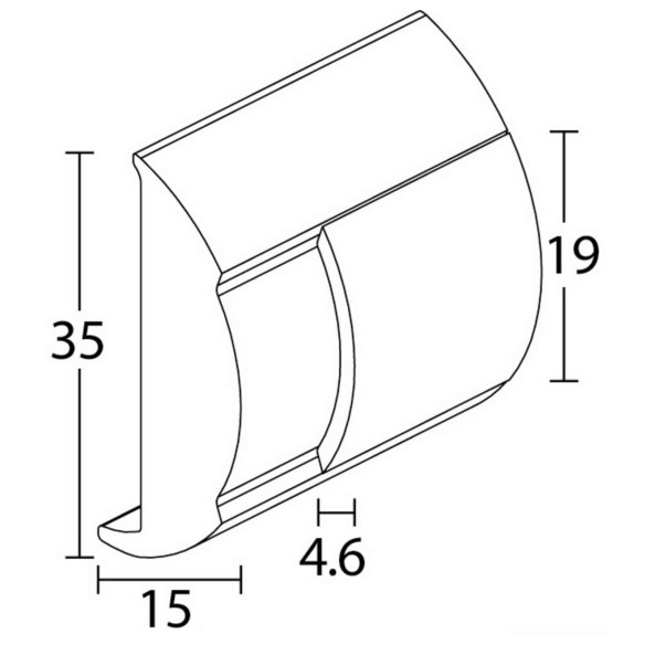Profilo C inox forato e svasato