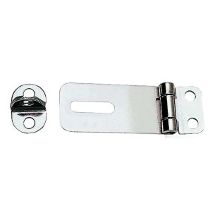 Hasp  Staple chromed brass 65x23