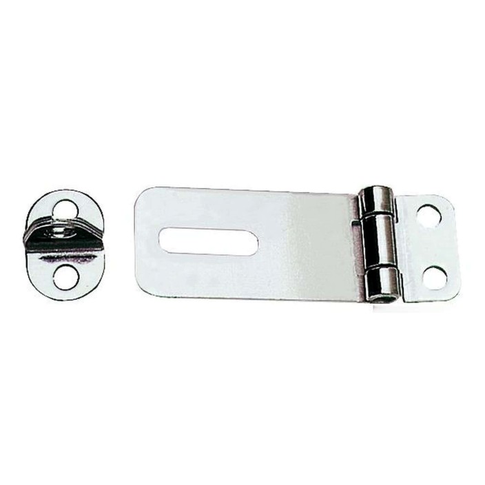 Hasp  Staple chromed brass 65x23