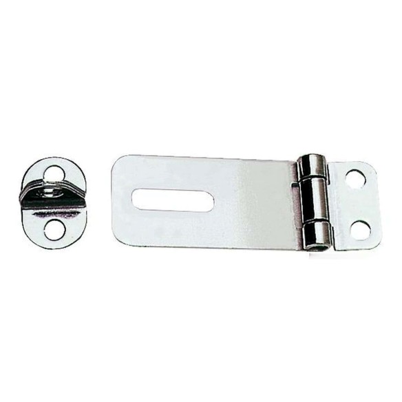 Hasp  Staple chromed brass 65x23