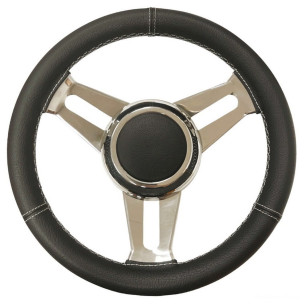 Volante con razze in acciaio inox