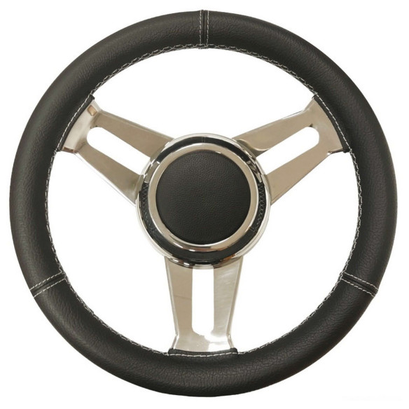 Volante con razze in acciaio inox