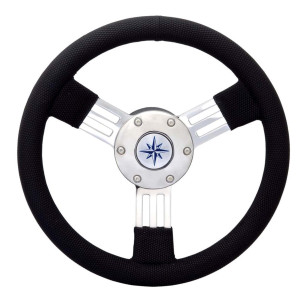 Volante Pegaso razze inox nero