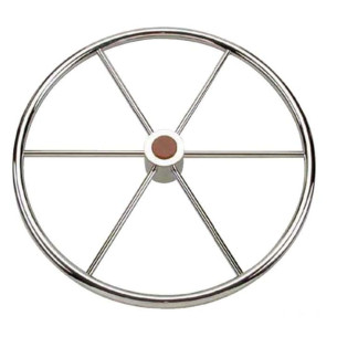 Polished SS spoke steering wheel