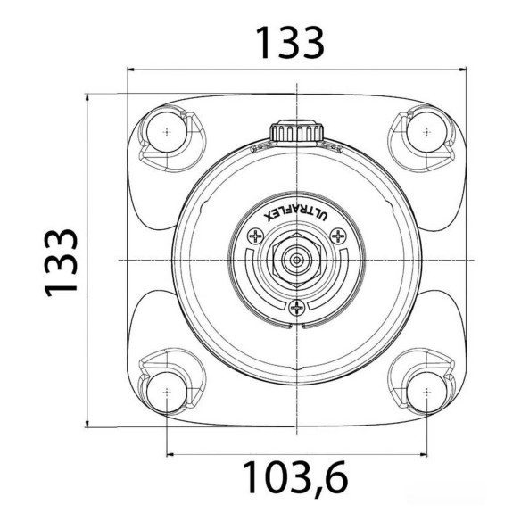 Flange f hydraulic steering gear Ultraflex