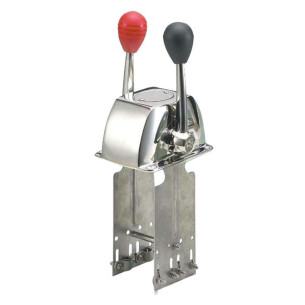 Twin lever control box one engine AISI 316