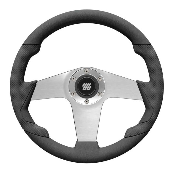 Volante UFLEX Pianosa nero razze argento