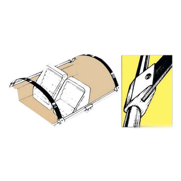 White nylon support plate tubes
