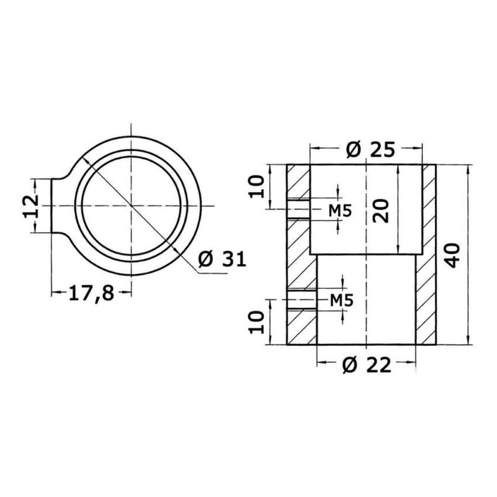 Connector bimini poles