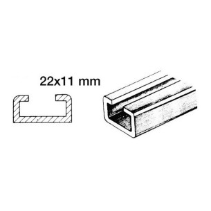 Aluminium traveller  nylon slider 22x11