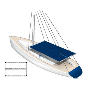 Tessilmare waterproof awning 255x240