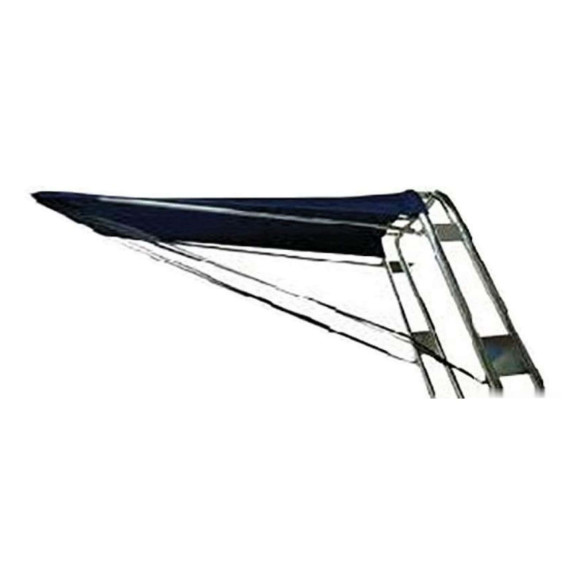Telescopic awning white 120 x 145 cm