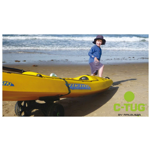 Carrello C-TUG con ruote Kiwi RAILBLAZA