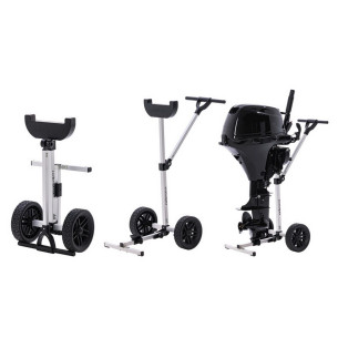 Trailer wfoldable wheels