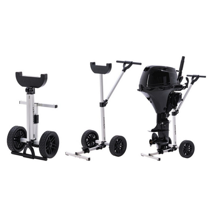 Trailer wfoldable wheels