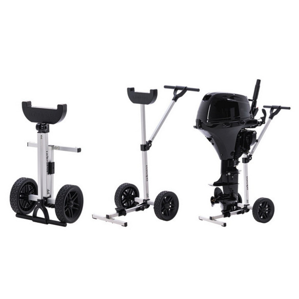 Trailer wfoldable wheels