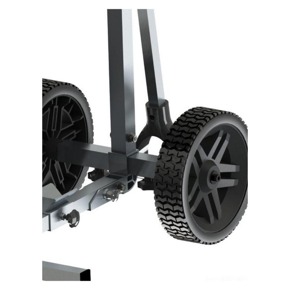 Trailer wfoldable wheels