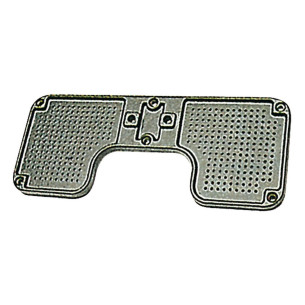 Stern protection plate aluminium 260x110