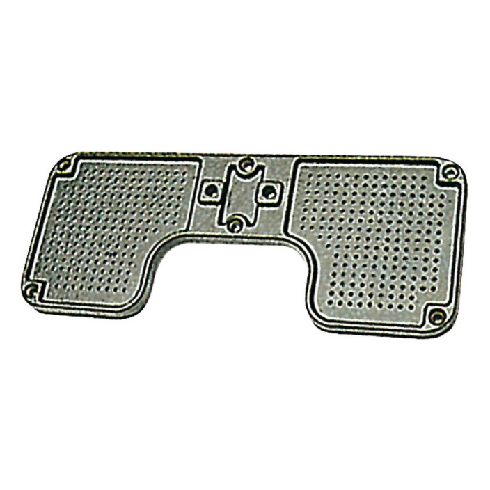 Stern protection plate aluminium 260x110