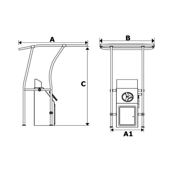 TTop Alluminio retrattile
