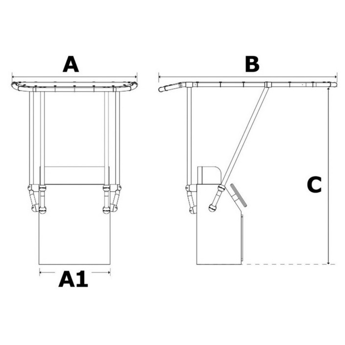 Professional aluminium TTop 2000x1400