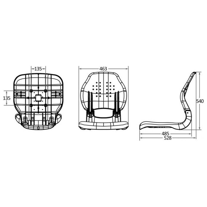 Scirocco ergonomic seat