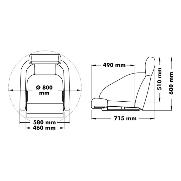 Sedile guida H54