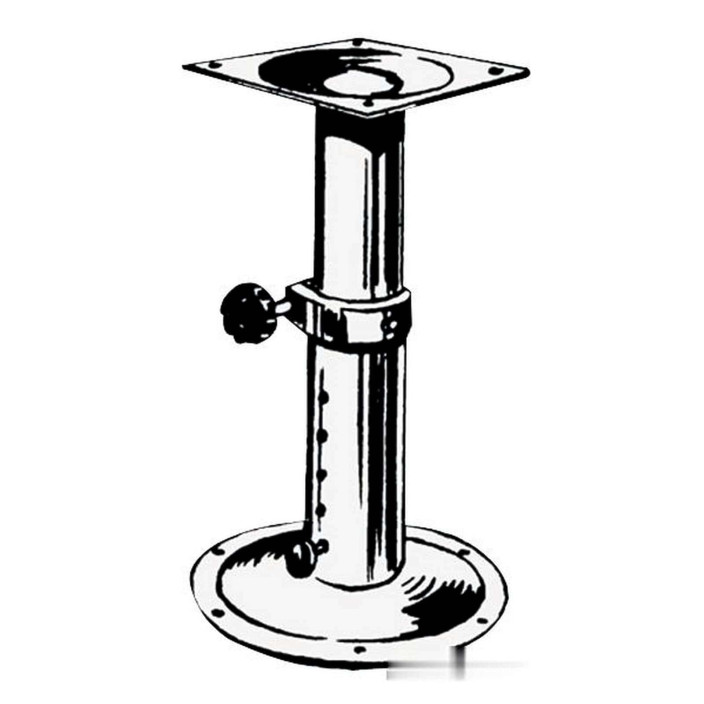 SS telescopic swivelling pedestal