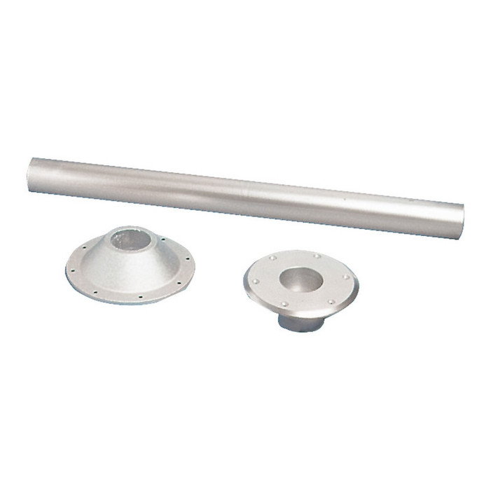 Table pedestal anodized aluminium Heavy Duty