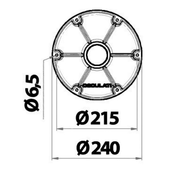 Aluminium table leg wholding plate