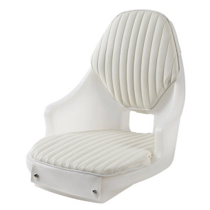 Compact seat frame polyethylene white  cushions