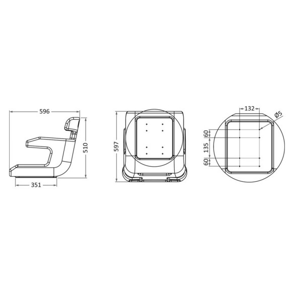 Scocca sedile Comfort