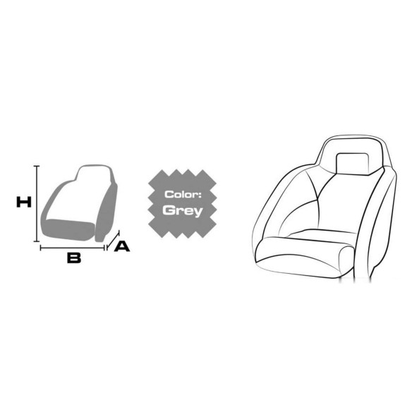 Coprisedile grigio 300D