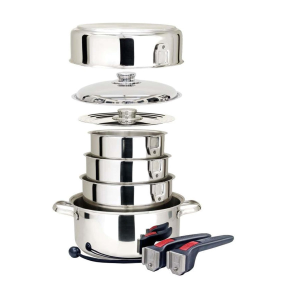 Set pentole impilabili inox