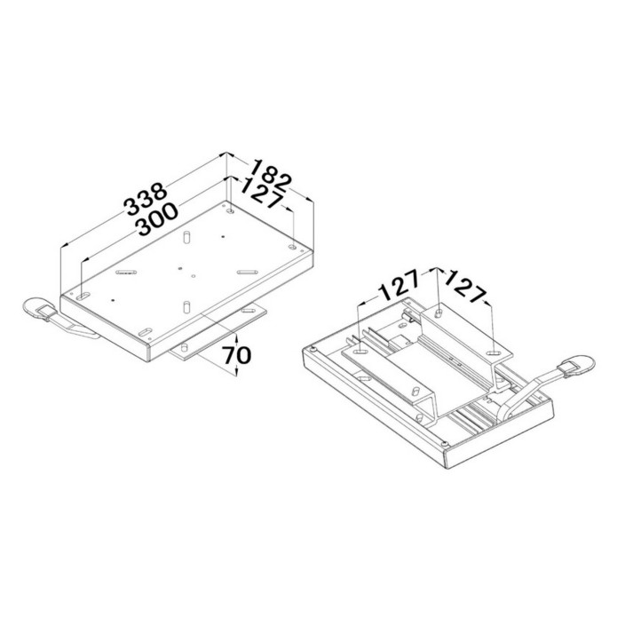 Sliding track surface fixing