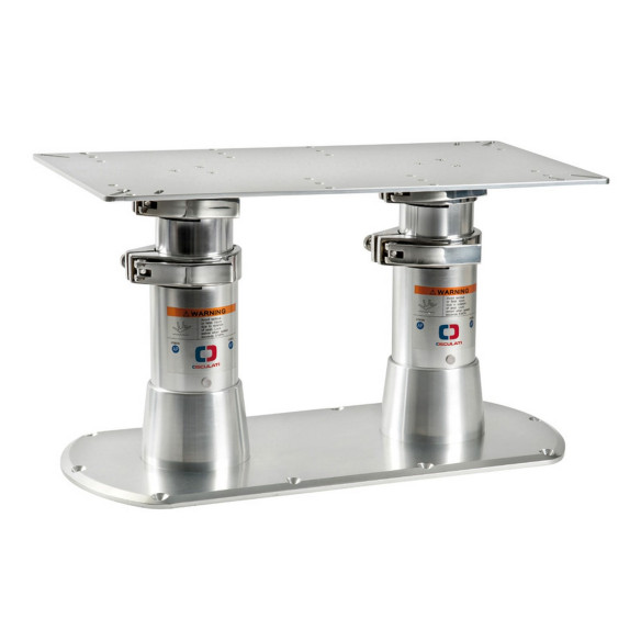 Double pedestal ss handles base