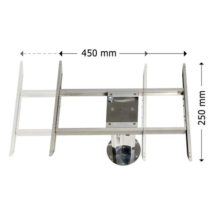 Bidirectional shifter table legs