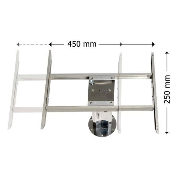 Bidirectional shifter table legs