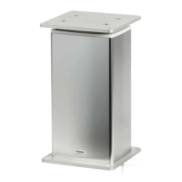 Square aluminum pedestal heights