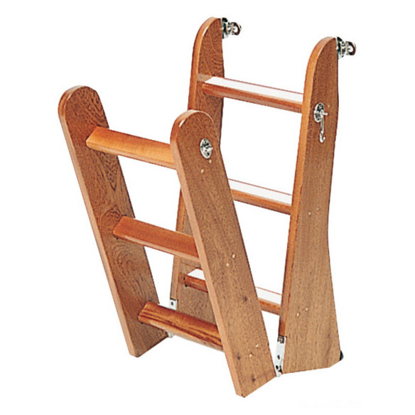 Mahogany ladder steps