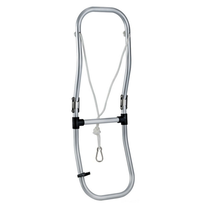 Folding ladder dinghy steps