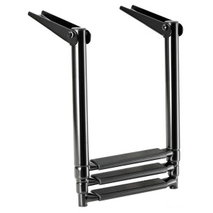 Telescopic ladder f platforms AISI 316 steps