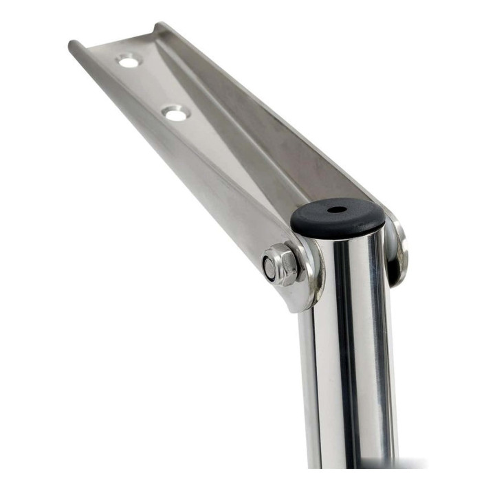 Telescopic large ladder AISI 316 black steps