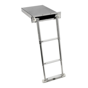 Foldaway ladder standard AISI 316 steps
