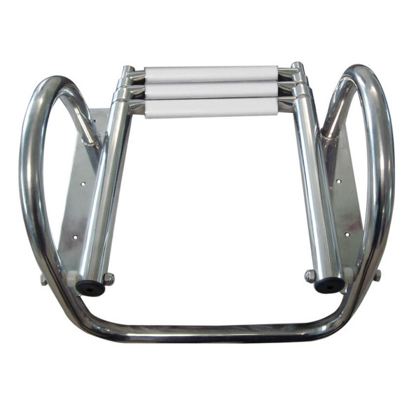 step telescopic ladder whandles