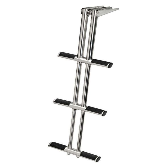 DIVER telescopic ladder steps black